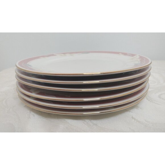 Majesty Collection Taupe Fantasy 8394 Set Of 6 Salad Plates 7 1/2" Diameter.New - Picture 11 of 11